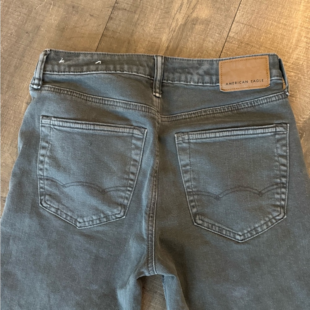 American Eagle Outfitters Men's Gray Straight Jeans